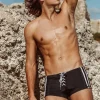 Sauvage Swimwear Square Cuts*Football Lace-Up - Black/White Black/White