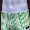Sauvage Swimwear Square Cuts*Green Stripe Squarecut Green Stripe