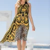 Sauvage Swimwear Italian Prints*Luxe Leopard Silk Resort Dress