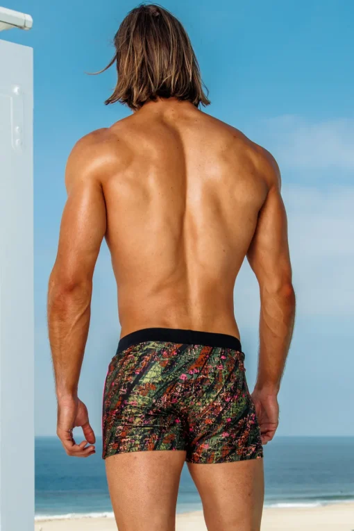 Sauvage Swimwear Swim Trunks*Midnight Retro Lycra Swimmer Midnight