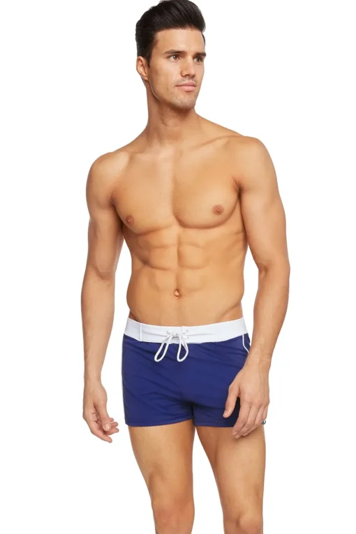 Sauvage Swimwear Swim Trunks*Retro Lycra Swimmer - Navy Navy