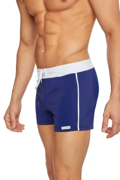 Sauvage Swimwear Swim Trunks*Retro Lycra Swimmer - Navy Navy