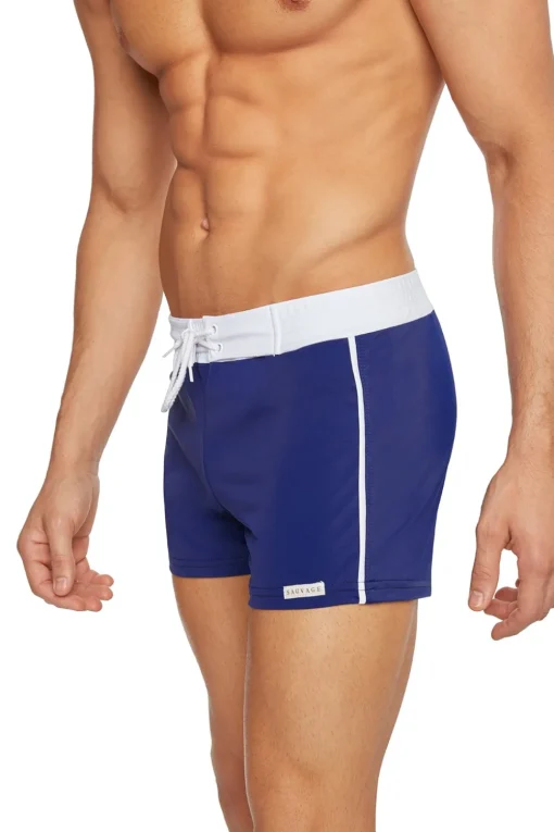 Sauvage Swimwear Swim Trunks*Retro Lycra Swimmer - Navy Navy