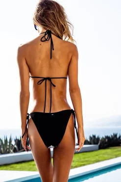 Sauvage Swimwear Shimmer & Shine*St. Tropez Minimal Side Tie Bottom