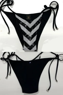 Sauvage Swimwear Shimmer & Shine*St. Tropez Minimal Side Tie Bottom