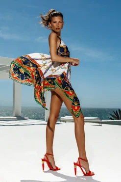 Sauvage Swimwear Italian Prints*St. Tropez Silk Resort Dress