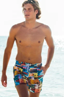 Sauvage Swimwear Board Shorts*Surfer Photo Board Short Multi