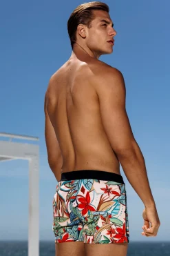 Sauvage Swimwear Swim Trunks | Men's Summer*Tropical Varenna Retro Lycra Swimmer