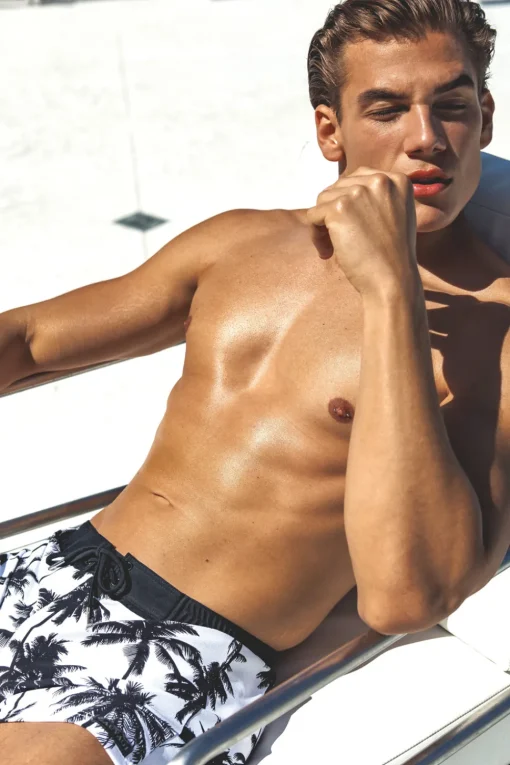 Sauvage Swimwear Swim Trunks | Men's Summer*White Varenna Retro Lycra Swimmer
